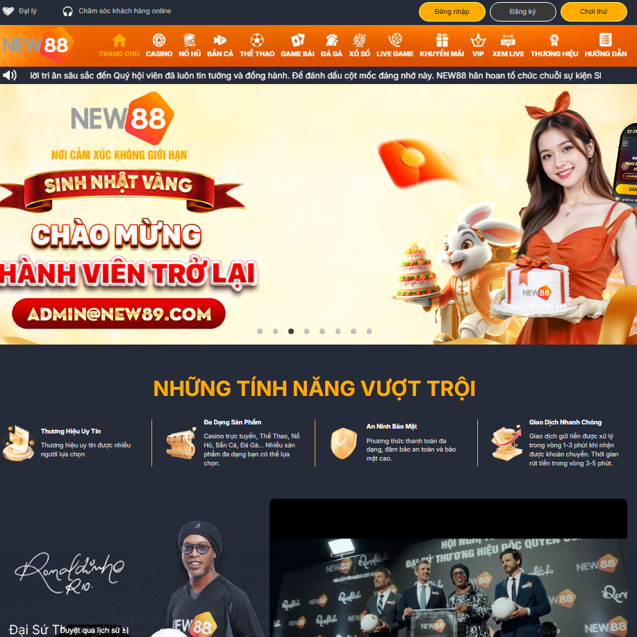 Link NEW88 hot nhất