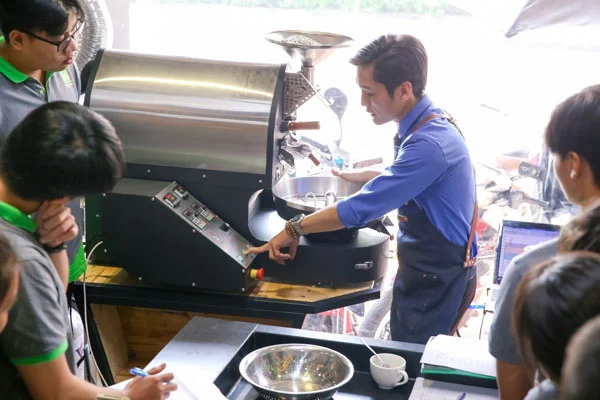 chức năng và cách sử dụng máy rang café