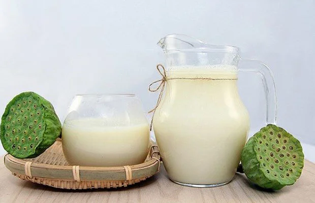 nguyên liệu làm sinh tố hạt sen