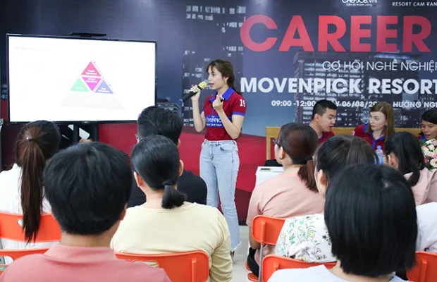 đại diện Movenpick Resort Cam Ranh chia sẻ