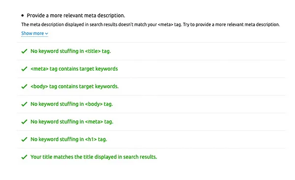 SEMrush ON-Page