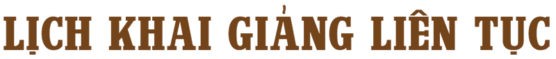 lịch khai giảng liên tục title