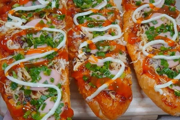 bánh mì nướng muối ớt bằng chảo chống dính