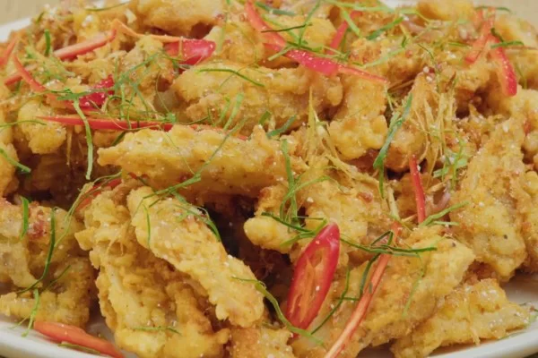 Sụn gà vàng rộm, thoang thoảng