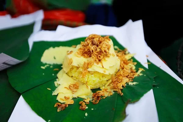 Xôi Xéo Kẹp Lá Chuối Mang Đi