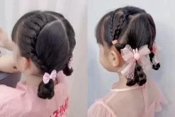 học tết tóc cho bé gái