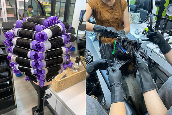 buổi học Quy trình nhuộm tóc