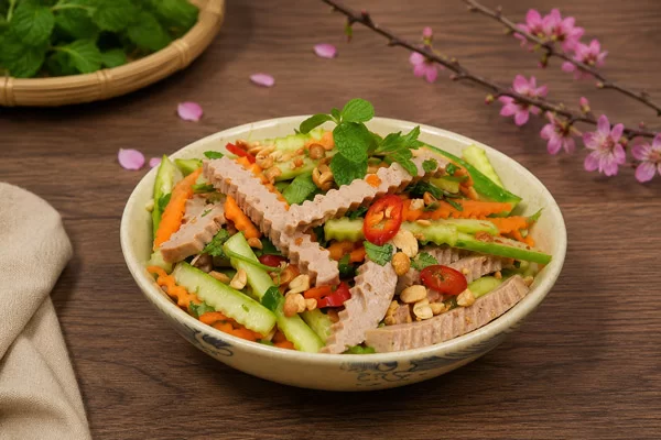 Cách Làm Nộm Dưa Chuột Với Giò